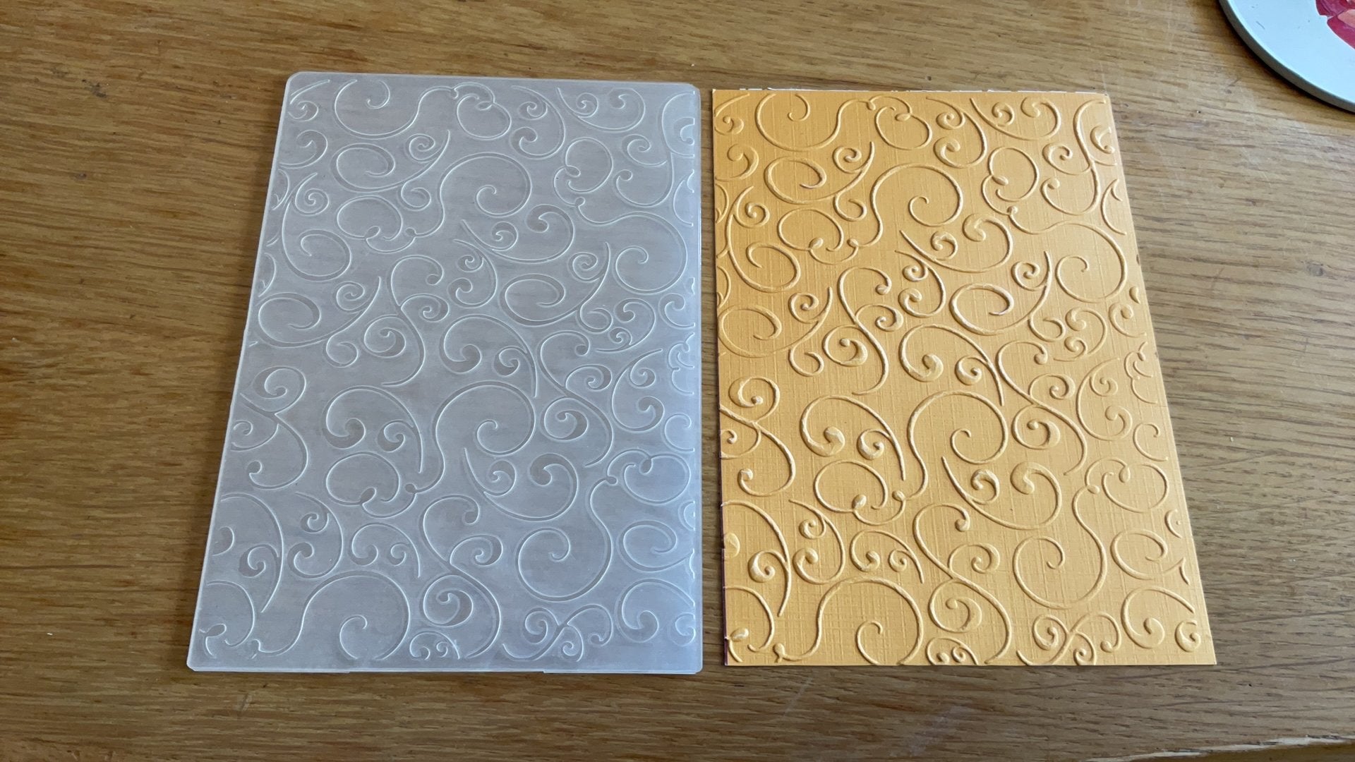 Embossingmal 10x15 cm swirls E191, Ophalen of Verzenden, Zo goed als nieuw, Pons of Mal