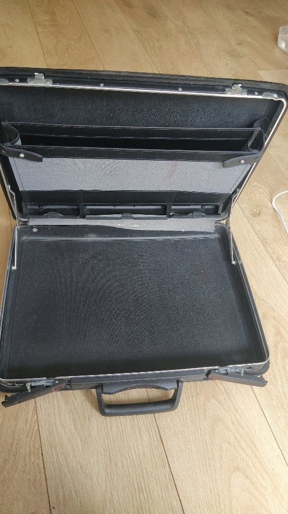 Attache Samsonite zwart gebruikt, Ophalen, Gebruikt, Hard kunststof, Slot