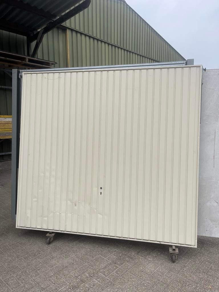 Garagedeur AFM 2375x2125mm - RAL 9016, Ophalen, Gebruikt, Garagedeur, Metaal