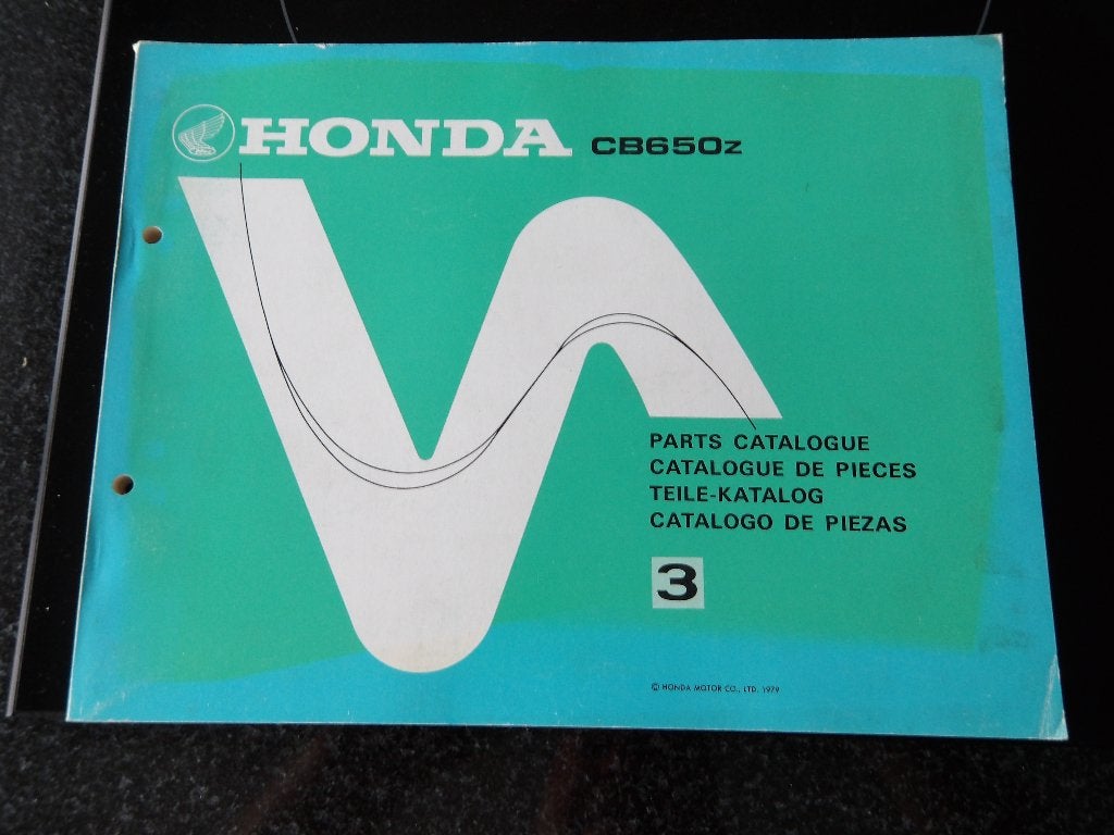 Onderdelenboek Honda CB650Z 1979 - Parts Catalogue, Verzenden, Honda