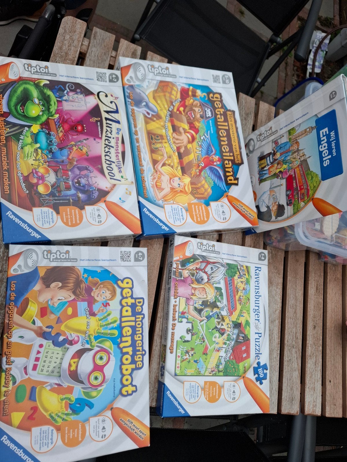 Grote set TipToi spellen (exclusief pen), Ophalen, Gebruikt, Taal en Lezen, Met geluid