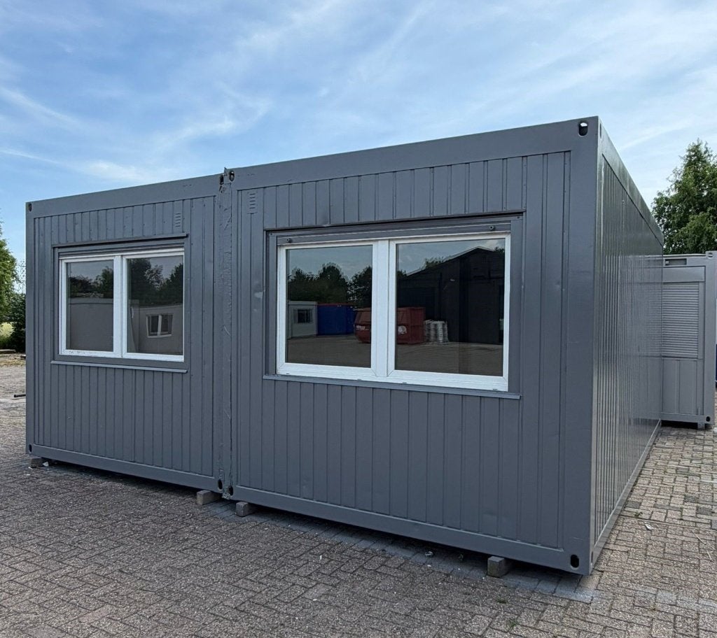 Kantoorunit, Bouw-schaftkeet, Woonunit, Directiekeet. 6 x 6, Ophalen, Gebruikt