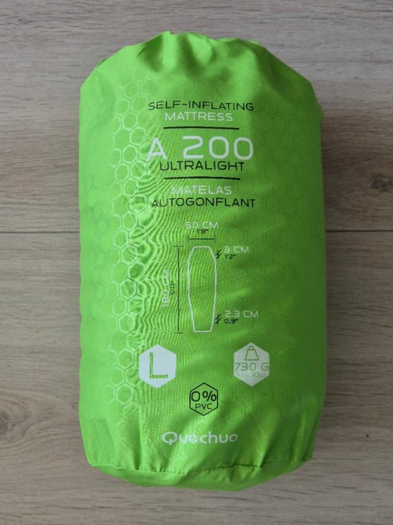 Quechua A200 Ultralight zelfopblazend matras, Ophalen, Zo goed als nieuw, 1-persoons