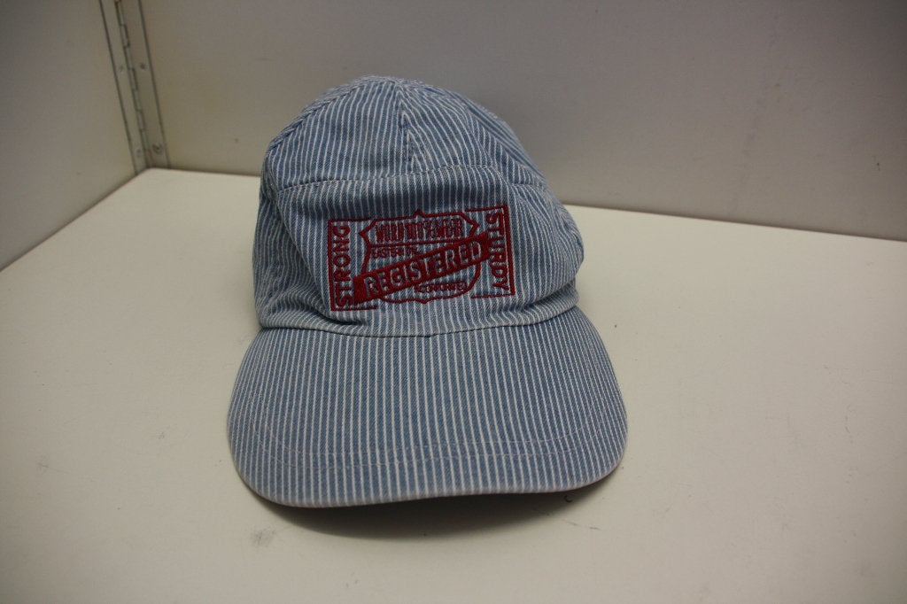 Lichtblauwe met wit gestreepte baseball cap. GAP, GAP, Ophalen of Verzenden, Pet, 57 cm (M, 7⅛ inch) of minder