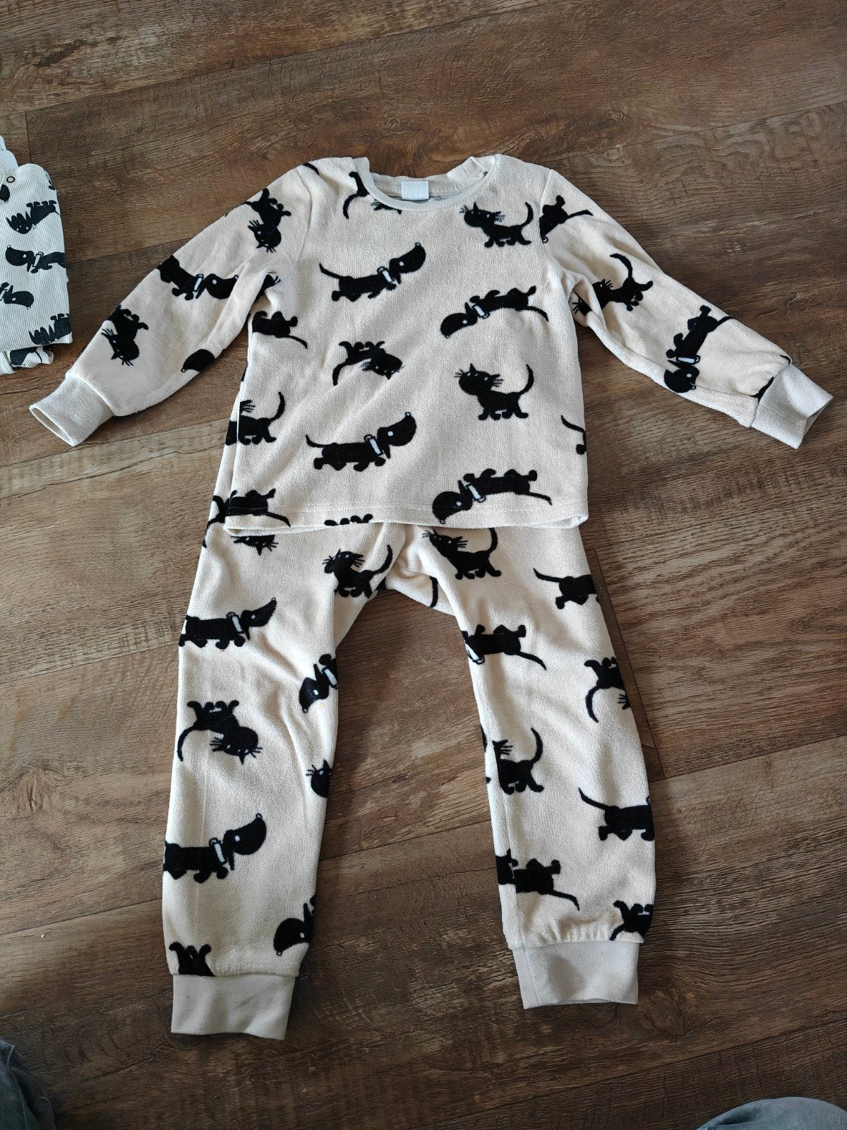 HEMA winterpyjama 98/104 met takkie en siepprint, Kleding | Dames, HEMA, Ophalen of Verzenden, Zo goed als nieuw, Maat 34 (XS) of kleiner
