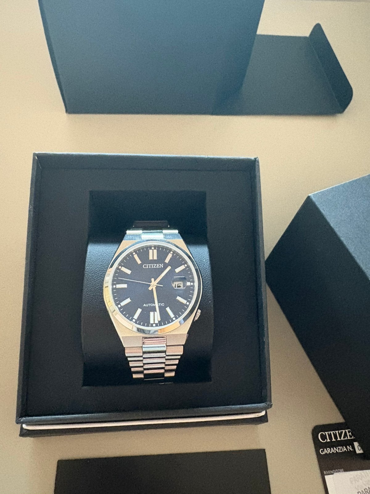 Citizen Tsuyosa Automatic – Blue Dial – Heren Horloge, Ophalen of Verzenden, Zo goed als nieuw, IOS
