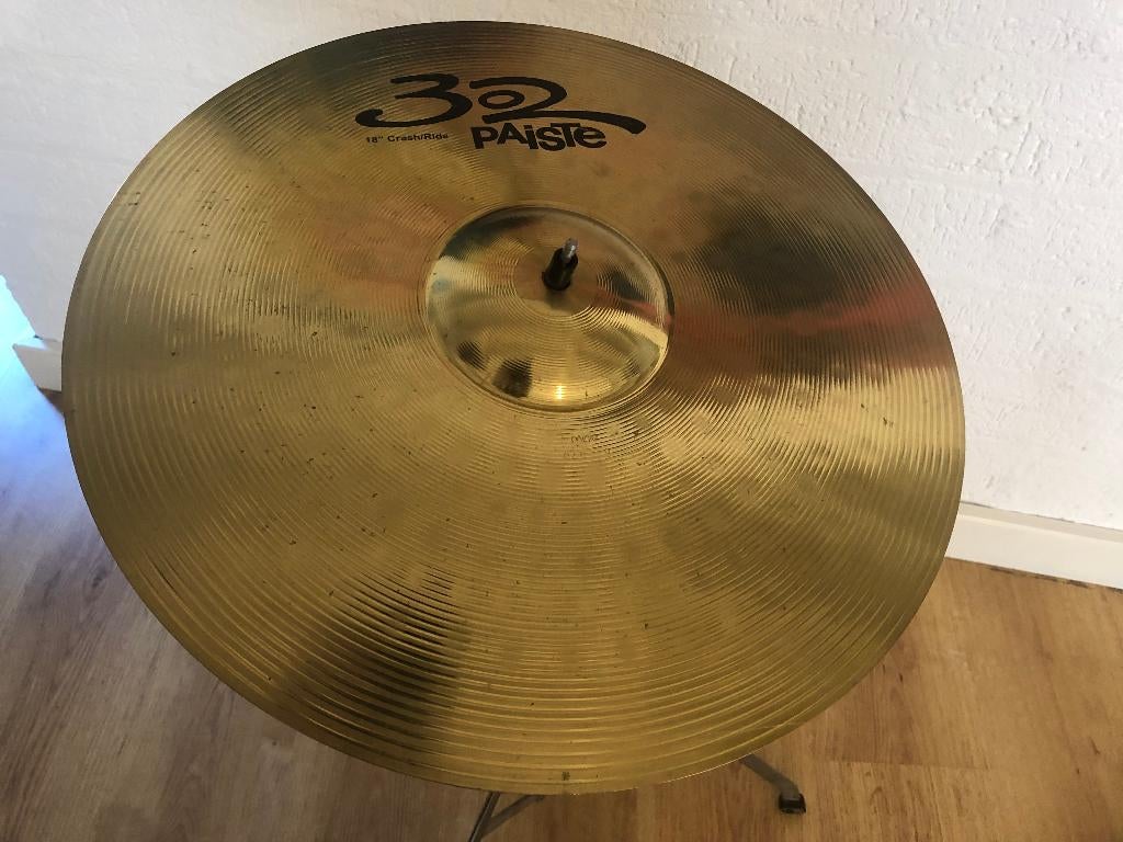 Paiste 302 18" crash ride., Ophalen of Verzenden, Gebruikt, Overige merken