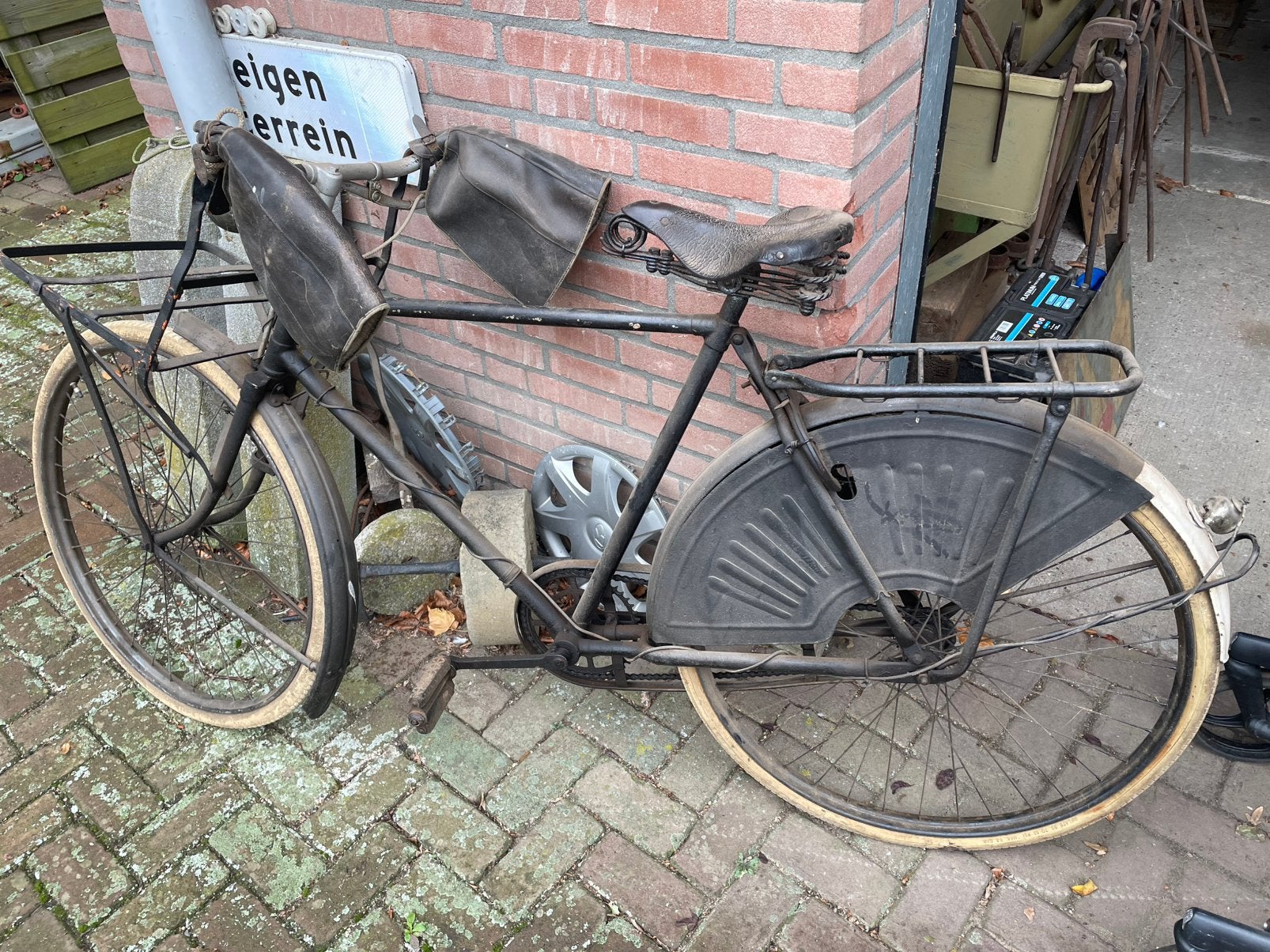 Oude fiets te koop - Vintage model, 55 tot 59 cm, Ophalen, Terugtraprem, Jaren '50