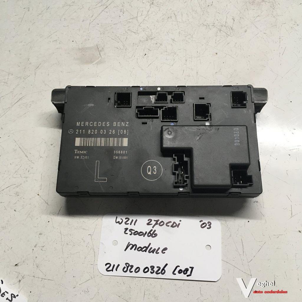 Mercedes W211 270 CDI sedan 2003 2500166   Module 211 820 03, Gebruikt, -, -, Ophalen of Verzenden