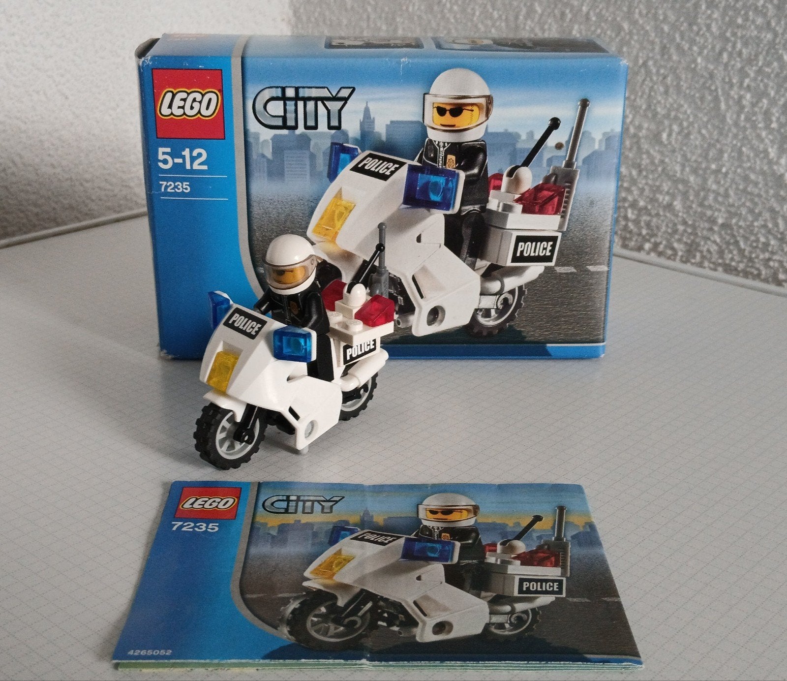 Lego City Politie Motor 7235 met minifiguur en instructies, Kinderen en Baby's, Speelgoed | Duplo en Lego, City, Lego, Ophalen of Verzenden