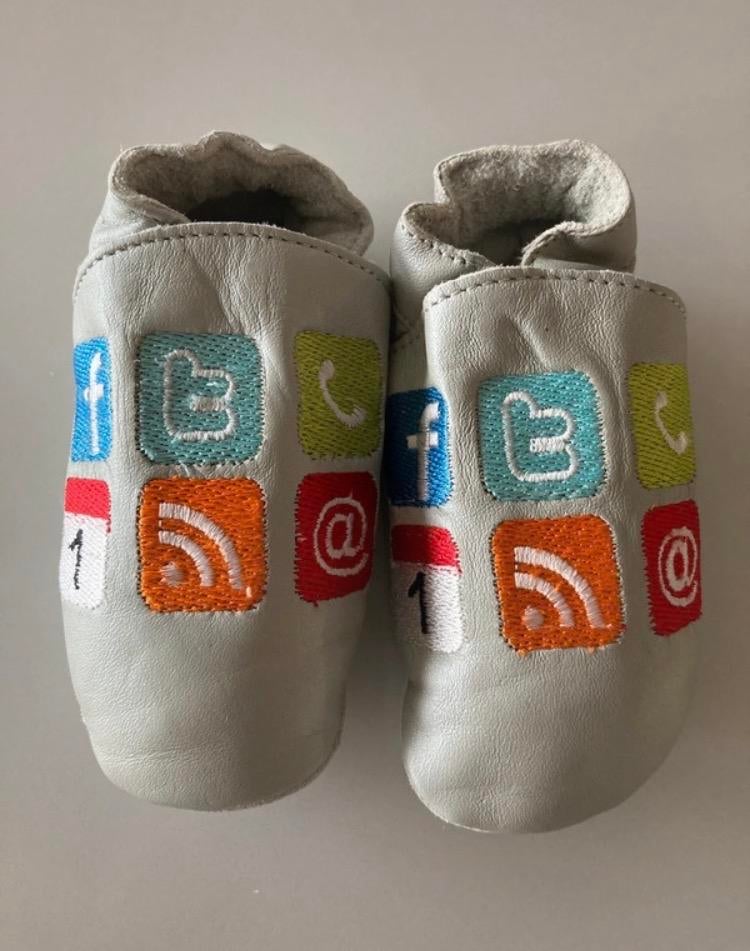 Nieuwe leren babyslofjes van Baby Dutch maat M, Slofjes, Jongetje of Meisje, Ilewap, Nieuw