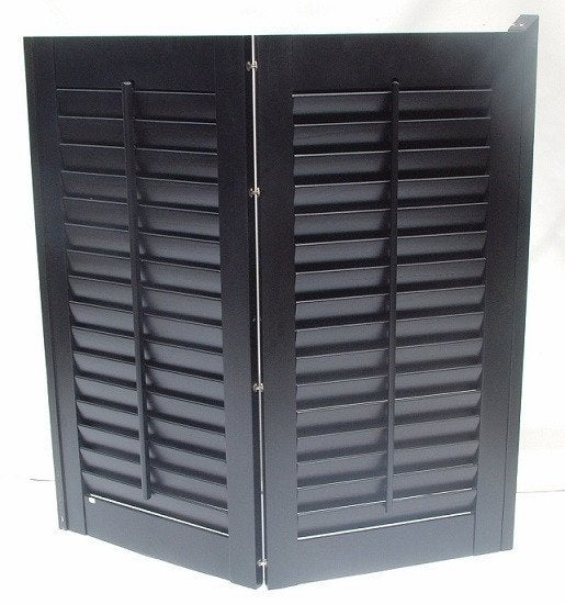 Louvre Shutter Kleur zwart 1025 x 1035mm Nieuw Lamellen, Ophalen, Zwart, Hout, Nieuw