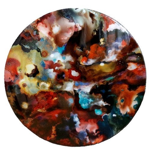 Kunsthandel Gennep - "Cosmic Eruption", Ophalen of Verzenden, Hout, Gesigneerd, Gemengde techniek