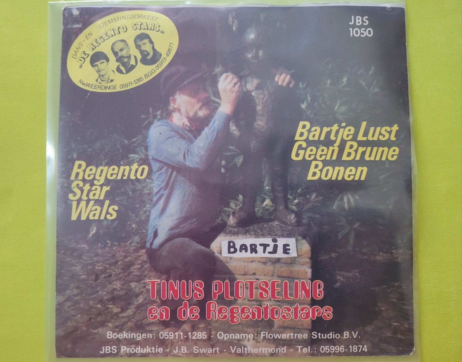 Tinus en de Regento Stars - Bartje lust geen brune bonen., Ophalen, Zo goed als nieuw, Overige formaten, Levenslied of Smartlap