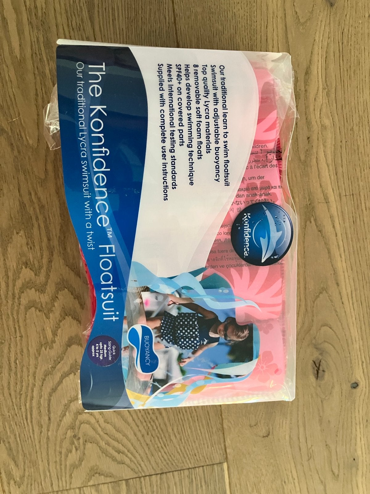 Konfidence Floatsuit Roze Hibiscus 4-5 jaar, Kinderen en Baby's, Badpak, Nieuw, Overige maten, Ophalen of Verzenden