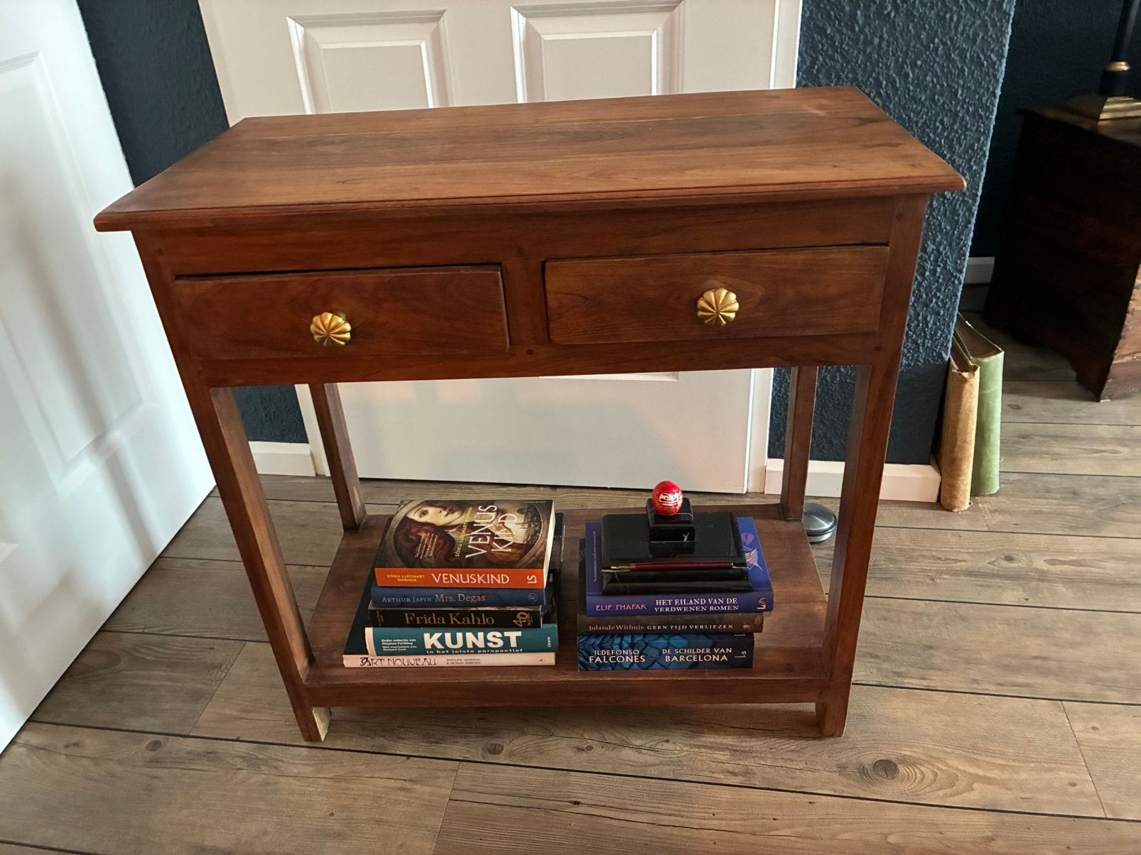 Sidetable, Huis en Inrichting, Tafels | Sidetables, Ophalen, Gebruikt, 50 tot 100 cm, Teakhout