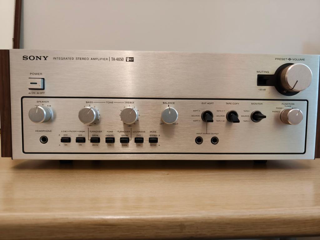 Sony TA-4650 VFET Geïntegreerde Stereo Versterker, Ophalen of Verzenden, Sony