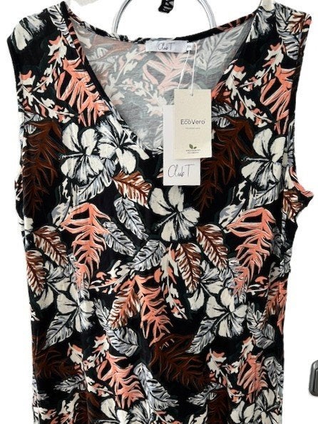NIEUW Tramontana LISA dress sls V-neck long print Browns XXL, Overige kleuren, Verzenden, Tramontana, Maat 42/44 (L)