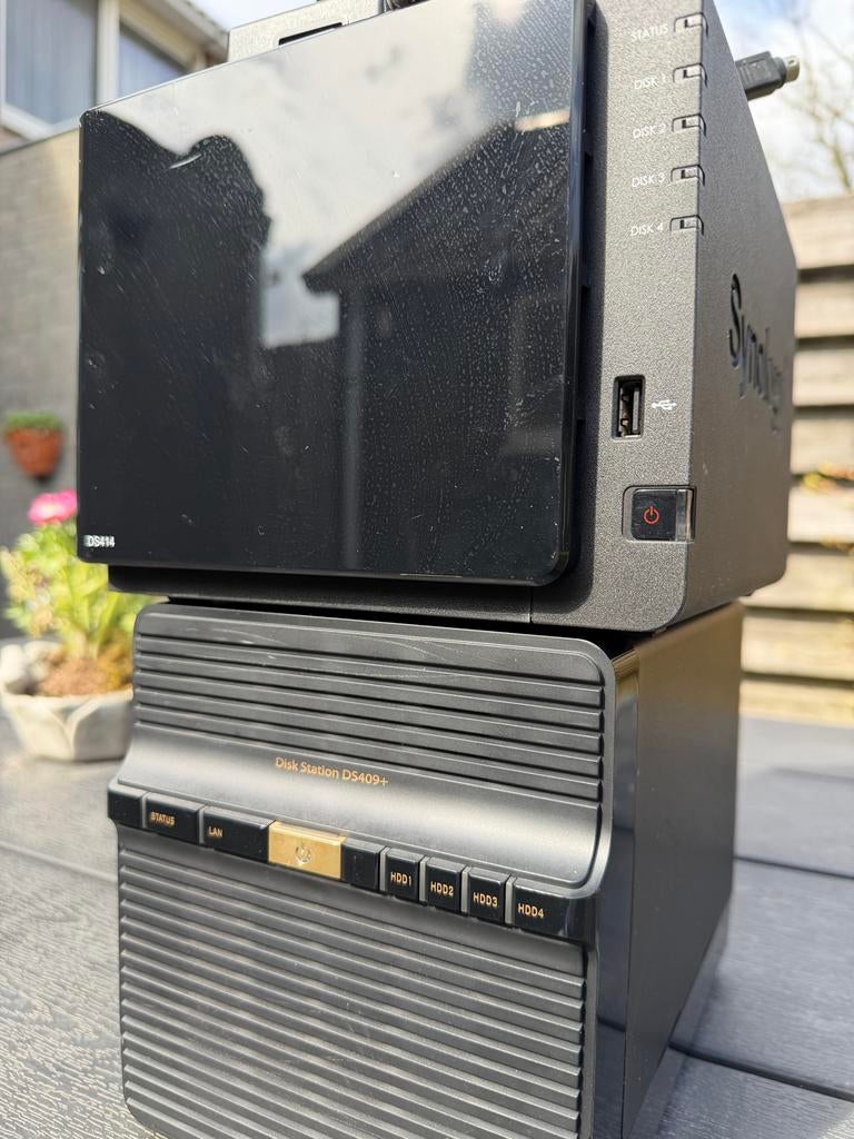 Synology NAS DS409 (4x2TB) & DS414 (4x3TB) - Gebruikt, Computers en Software, NAS, Ophalen of Verzenden, Gebruikt