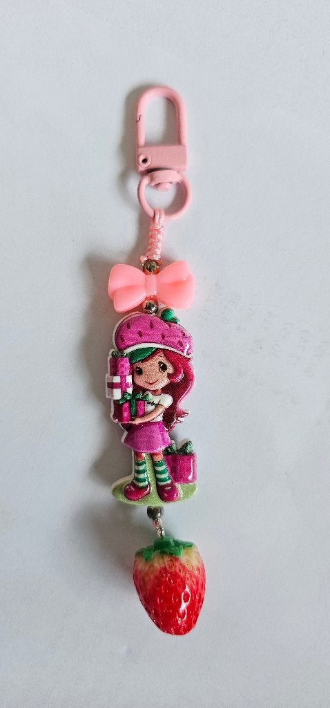strawberry shortcake keychain, Ophalen of Verzenden, Nieuw, Overige typen