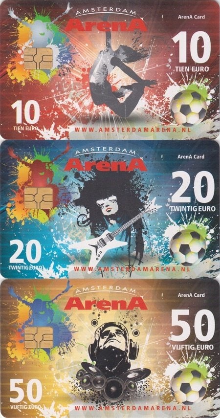 ArenA kaarten serie A122.01/03 Amsterdam ArenA Zomerserie, Ophalen of Verzenden, Nederland