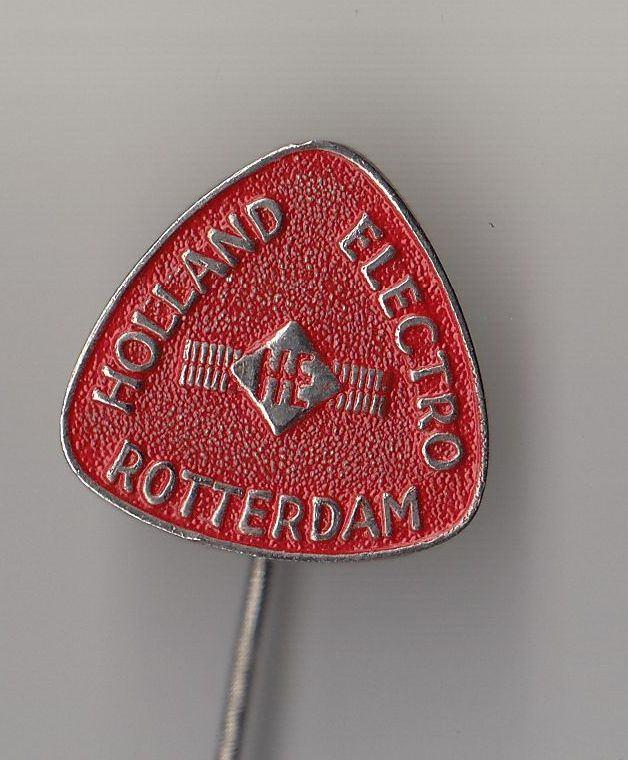 HE Holland Electro Rotterdam speldje, Gebruikt, Niet vindbaar, Niet vindbaar, Speldje of Pin