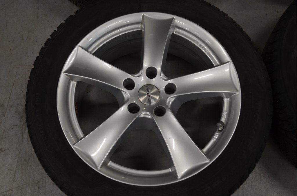 17" Audi A5 Velgen 5x112 ET27 66.5 + Winterbanden + TPMS, Niet ingevuld, Gebruikt, Banden en Velgen, Niet ingevuld