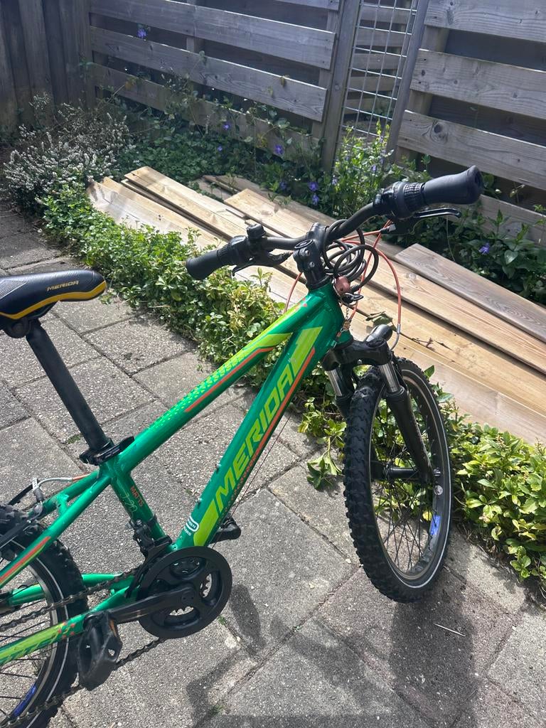 Merida kinderfiets - Groen, Fietsen en Brommers, Fietsen | Kinderfietsjes, Gebruikt, 20 inch of meer, Schijfrem, Ophalen of Verzenden