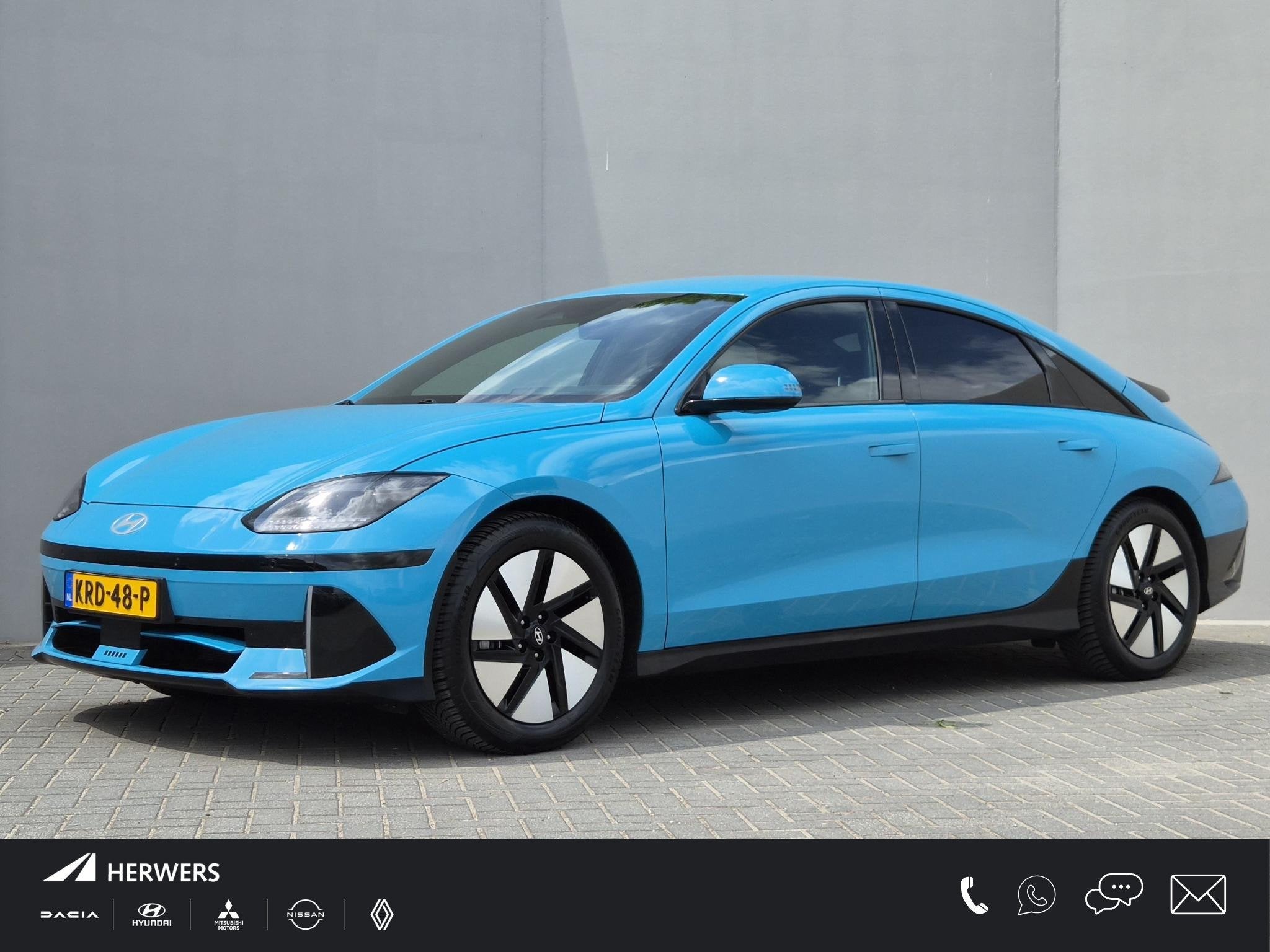 Hyundai IONIQ 6 Connect 53 kWh / SOH 100% / warmtepomp / Dea, Auto's, Hyundai, Automaat, Dealer onderhouden, Gebruikt, 750 kg