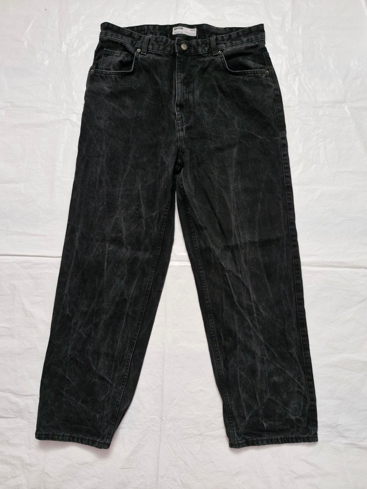 Bershka Baggy Heren Jeans - Maat 44, Zwart, Overige jeansmaten, Ophalen of Verzenden, Bershka