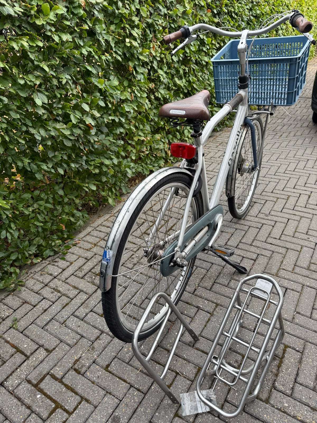 Gazelle Worker Transportfiets met krat en extra rekjes, Fietsen en Brommers, Fietsen | Heren | Herenfietsen, Ophalen, Gebruikt