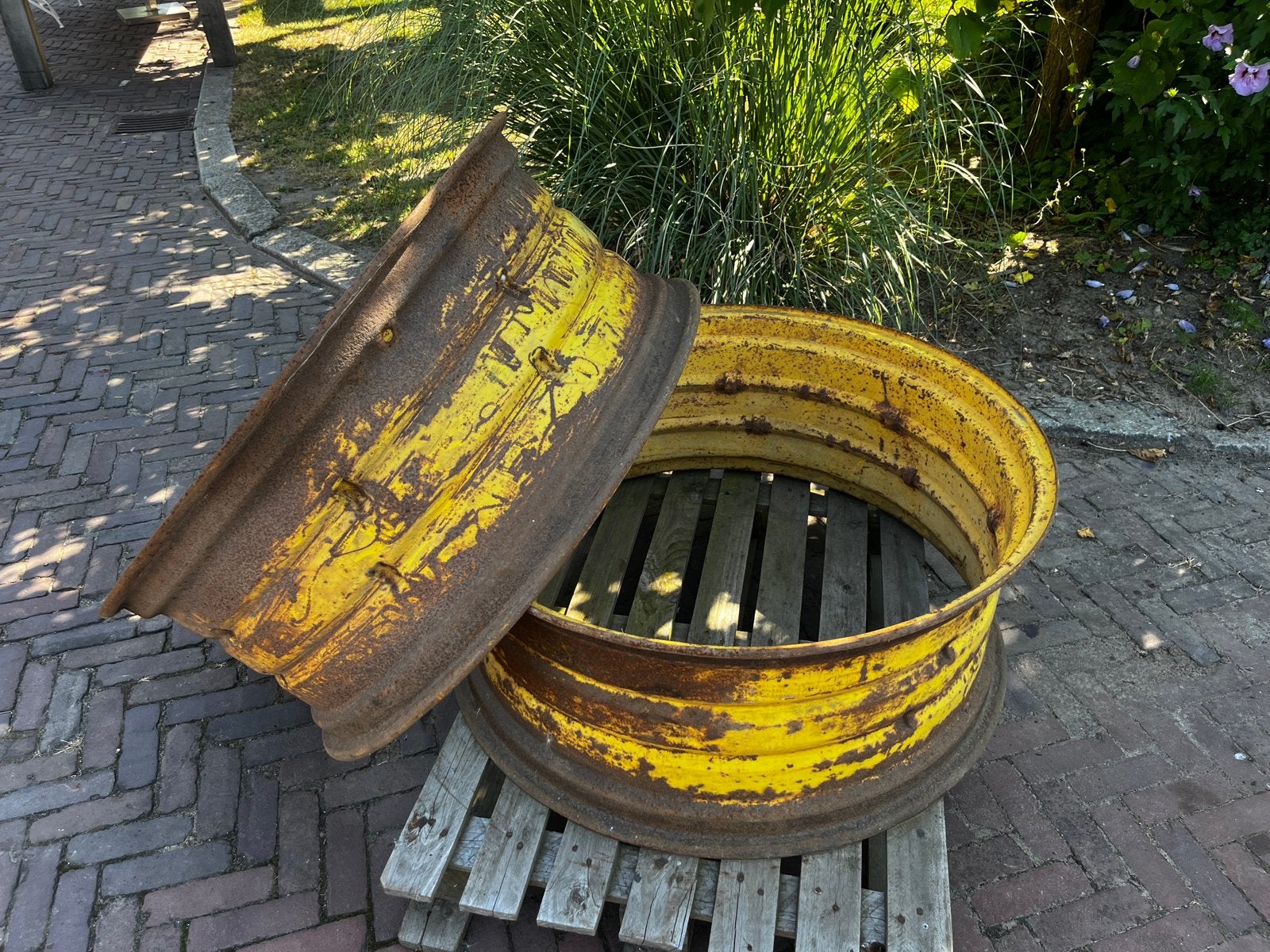 John Deere velgen 38” 42cm breed., Zakelijke goederen, Agrarisch | Onderdelen | Banden, Velgen en Assen, Ophalen