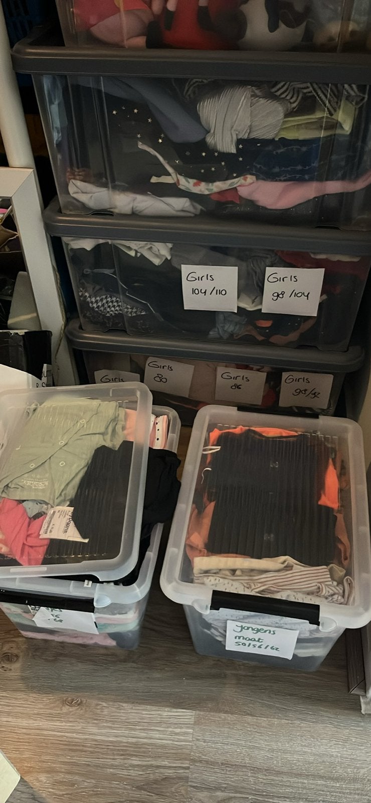 Meisjes en jongens kleertjes maat 56/128, Ophalen, Gebruikt, Overige maten