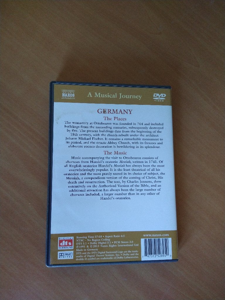 DVD Benedictine Abbey Church at Ottobeuren, Alle leeftijden, Ophalen of Verzenden, Zo goed als nieuw