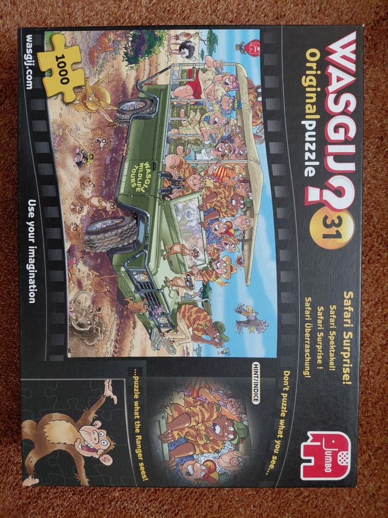 Wasgij Original 31 Safari Surprise 1000 stukjes puzzel, Ophalen of Verzenden, 500 t/m 1500 stukjes, Zo goed als nieuw, Legpuzzel