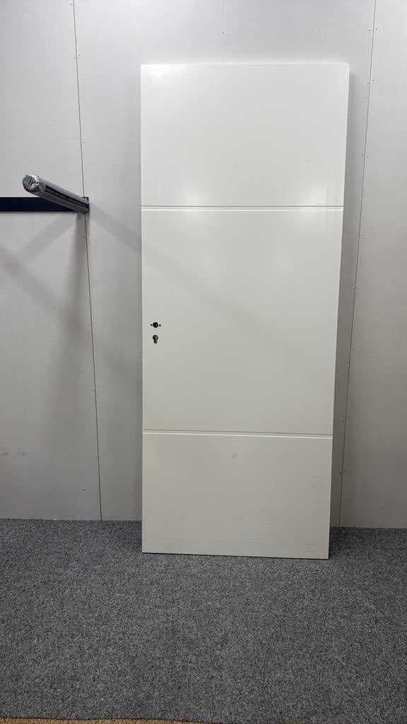 Mp 312 witte opdekdeur 211,5/83cm lijndeur svedex, Ophalen, Zo goed als nieuw, Binnendeur, 200 tot 215 cm