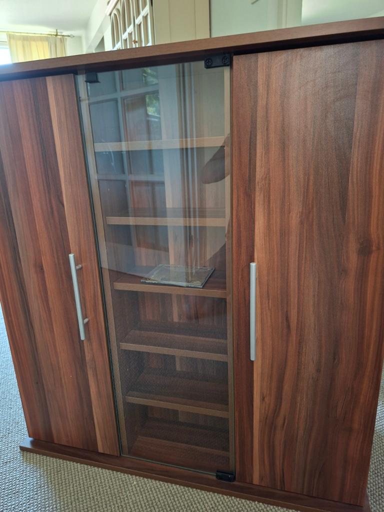 CD en DVD kast, Huis en Inrichting, Woonaccessoires | Cd- en Dvd-rekken, Ophalen, Hout, Cd's of Dvd's