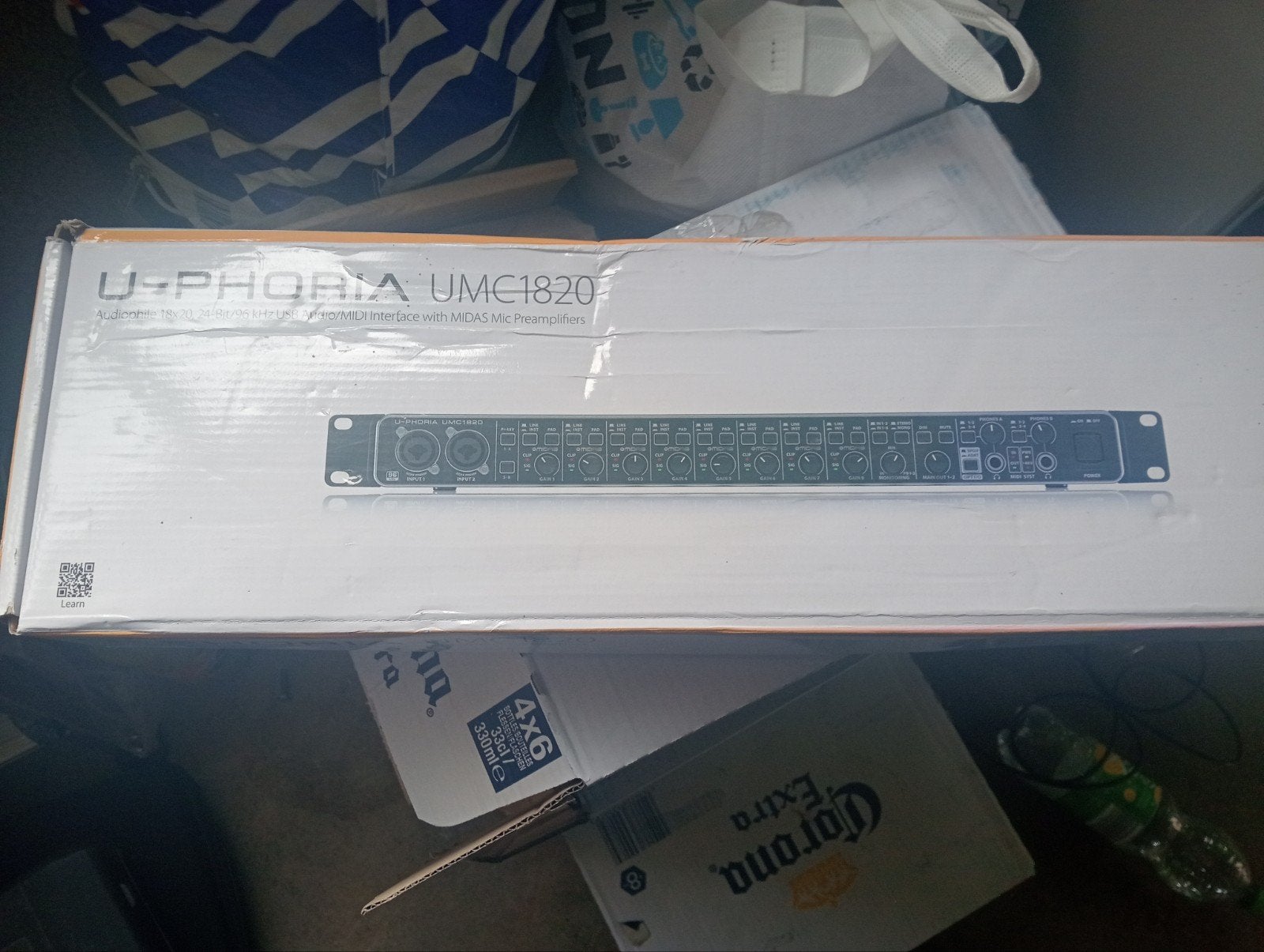 Behringer U-PHORIA UMC1820 Audio Interface - Nieuw in doos, Ophalen of Verzenden, Nieuw, 10 tot 20 kanalen, Microfooningang