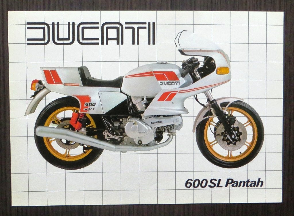 Flyer Ducati 600 SL Pantah - circa 1981 - 2 blz (Nederlands), Motoren, Verzenden, Ducati