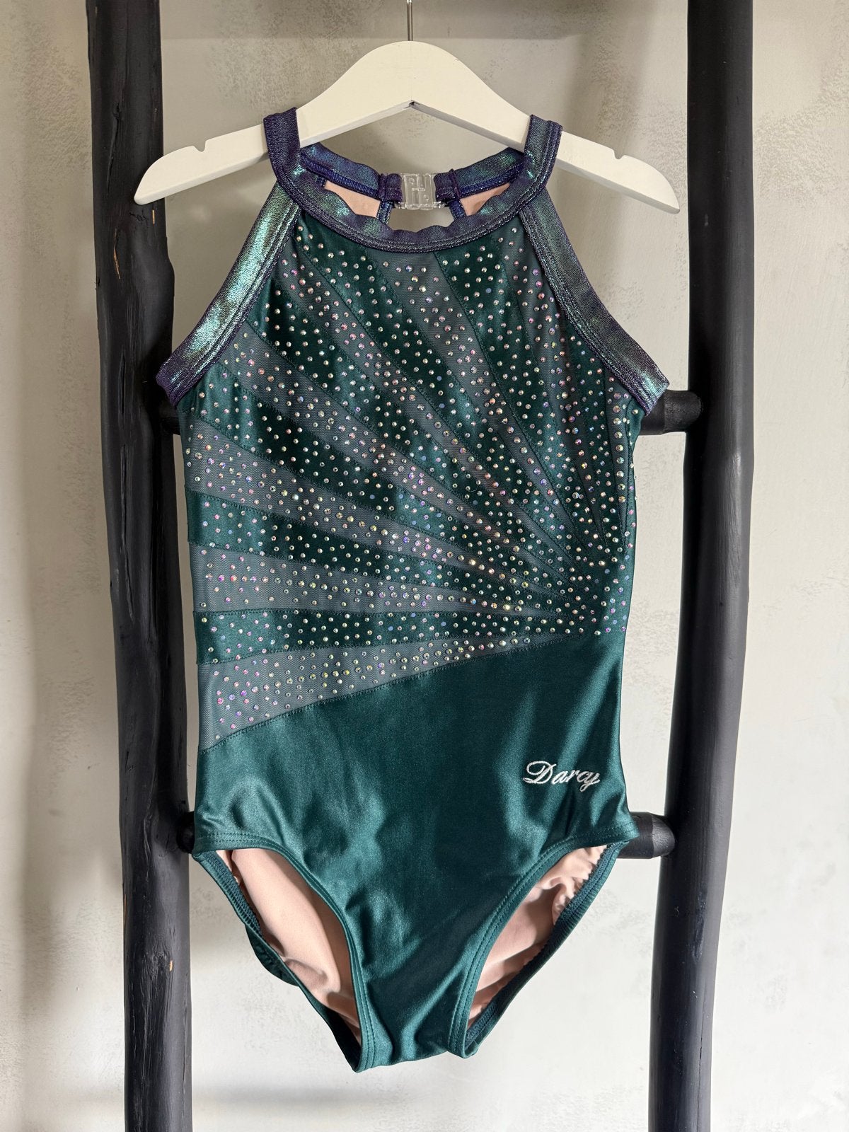 Darcy Leotards • maat AXS (134/140), Sport en Fitness, Gebruikt, Turnpak(je), Groen, Kindermaat 122 t/m 140
