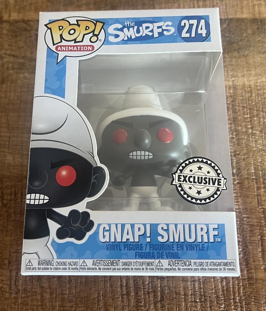 Funko pop animation the smurfs nr. 274 - Gnap! Smurf - zwart, Ophalen of Verzenden, Nieuw