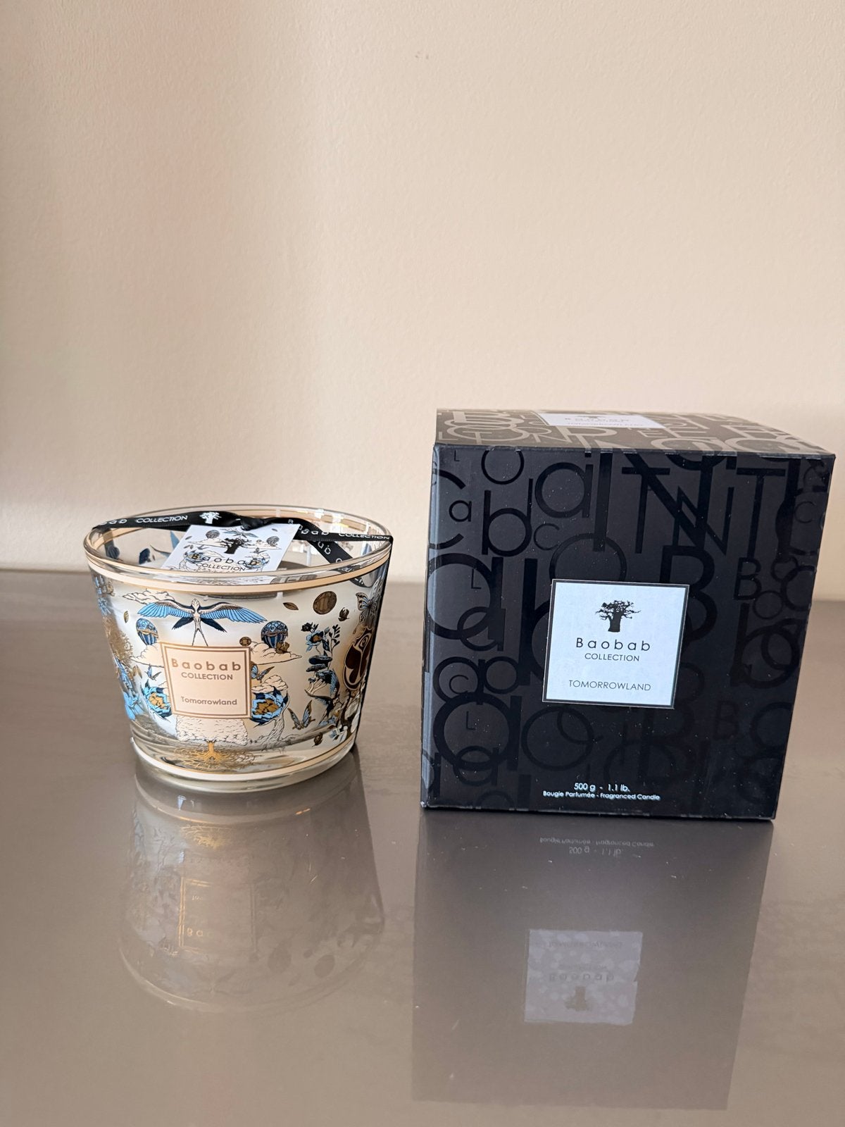 Baobab Collection Tomorrowland geurkaars 500g 2026 editie, 10 cm, Meerkleurig, Overige merken, Ophalen of Verzenden