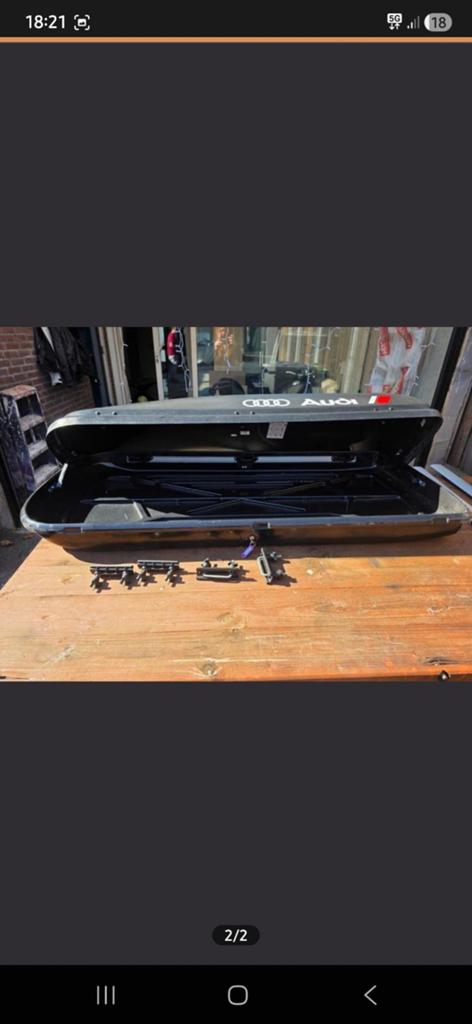 Originele Audi dakkoffer 400 liter - Goede staat, Ophalen