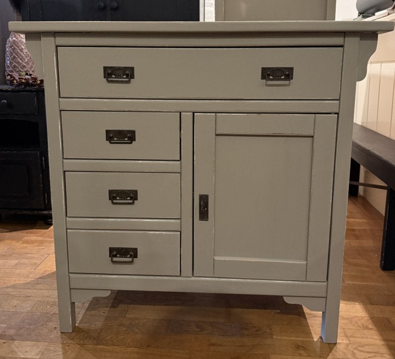 Vintage commode, aankleedkast, ladecommode kast, VdlM, Ophalen, 50 tot 70 cm, 100 cm of meer, Zo goed als nieuw