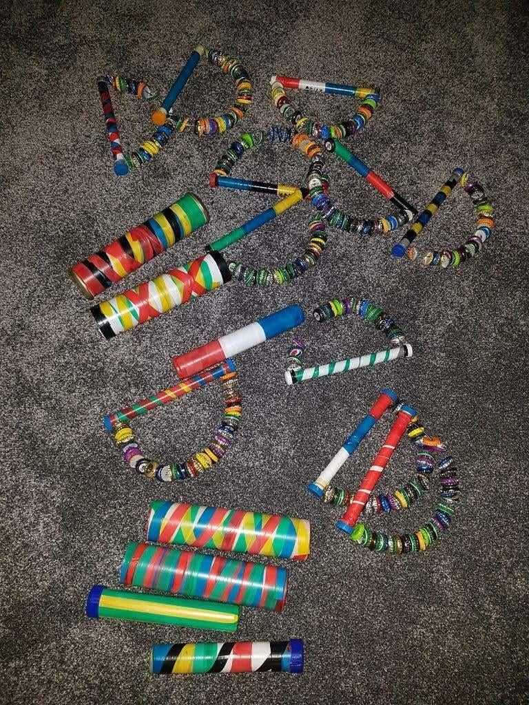 rammelen, rammelaar, geluid, muziek, instrument, Ophalen of Verzenden, Gebruikt, Feestartikel, Carnaval