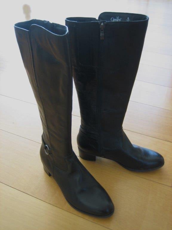 Zeer mooie zwart leren laarzen CAPRICE 39 snazzeys, Kleding | Dames, Schoenen, Hoge laarzen, Verzenden, Zwart, Nieuw