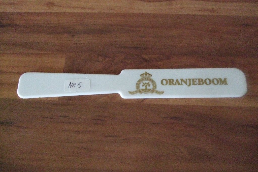 Oranjeboom bierspatel-/afschuimer (nr.5), Ophalen of Verzenden, Nieuw, Overige typen, Oranjeboom
