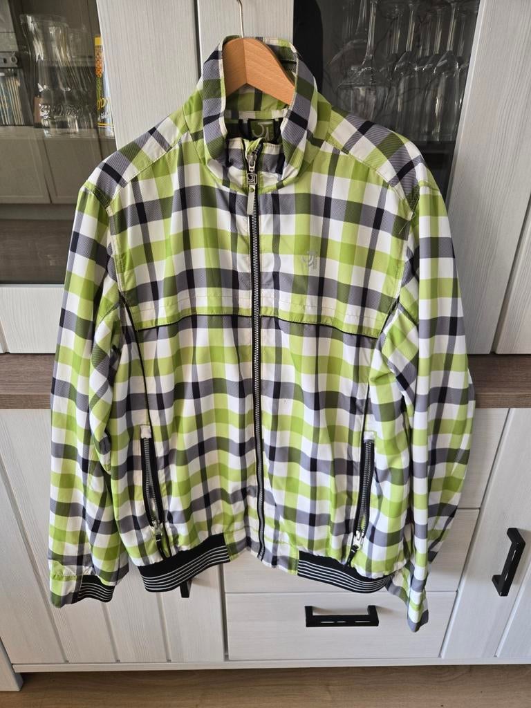 SJENG geruit jack, groen, zwart en wit, Ophalen of Verzenden, Zo goed als nieuw, Maat 52/54 (L), Sjeng