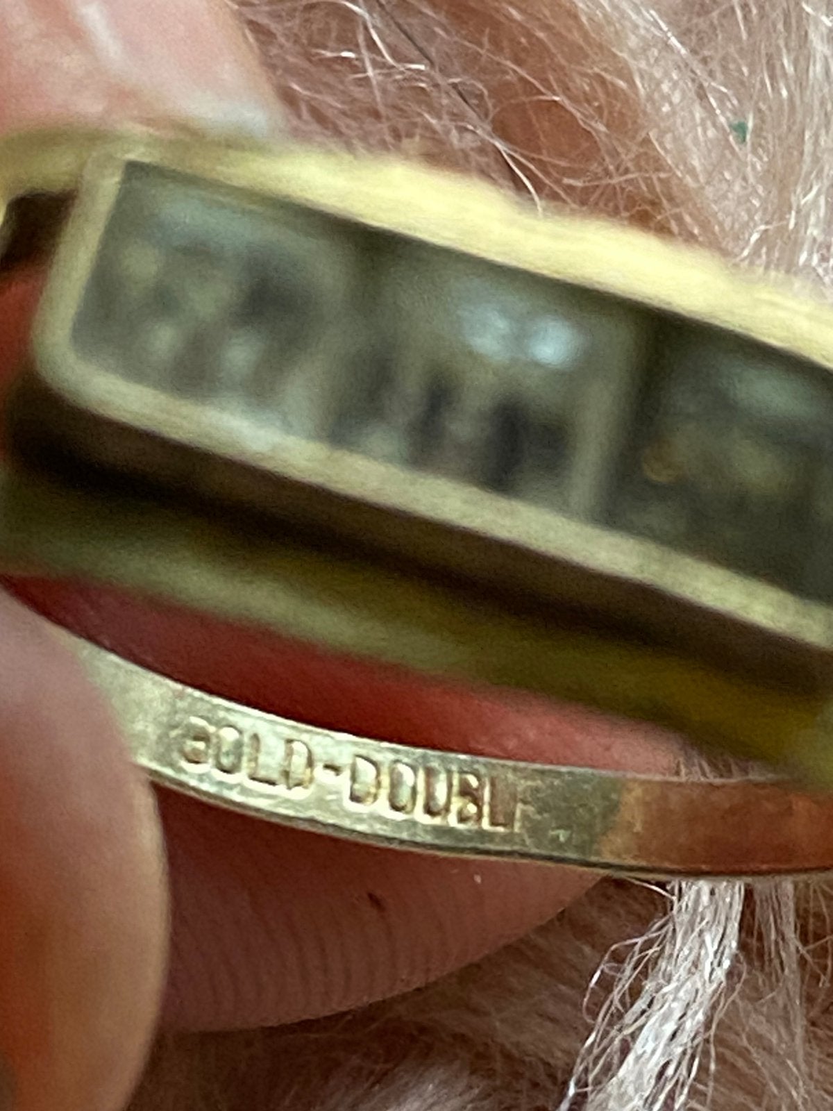Oude ring gold-double, Verzenden, Gebruikt, Goud, Dame