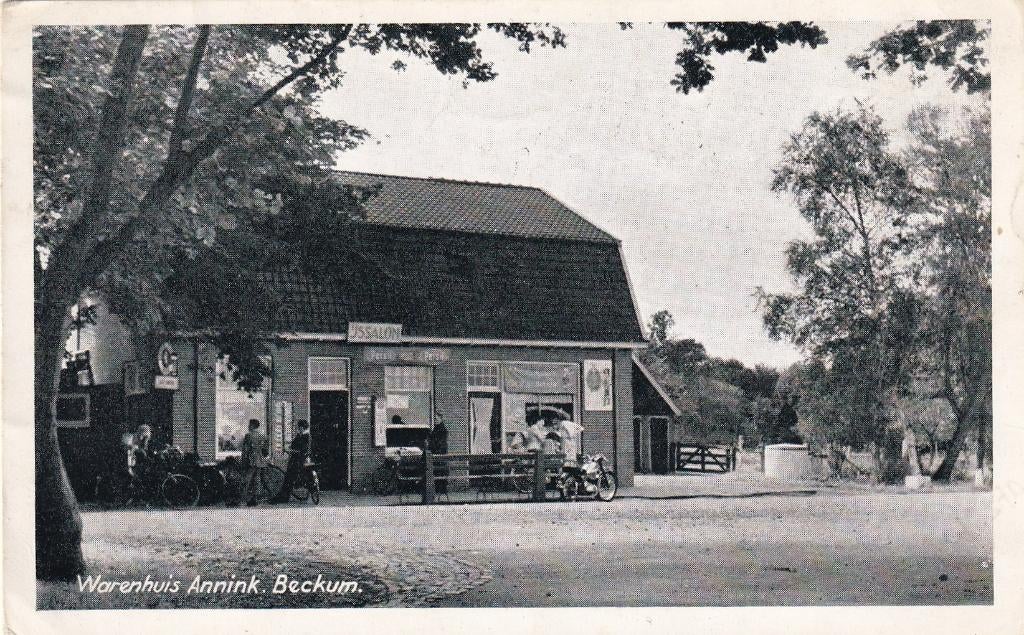 Beckum, Winkel., Verzenden, 1940 tot 1960, Gelopen, Overijssel